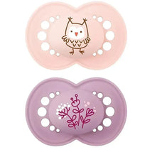 Mam - 2Pk Pacifier Matte Deco Girl, 16M+ Image 1