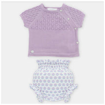 Martin Aranda - 2Pk Baby Girl Sweater & Bloomer Set Fiesole, Lavanda Image 1
