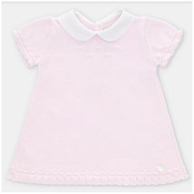 Martin Aranda Baby Girl Dress Knit Montreal, Light Pink Image 1