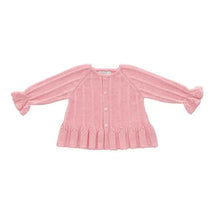 Martin Aranda - Baby Girl Long Cardigan Knit Marsala, Beige Image 1