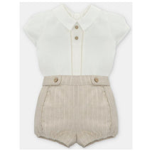 Martin Aranda - Baby Set Shirt & Bloomer Woven Fabric Firenze, Arena Image 1