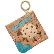 Mary Meyer - Sweet Soothie Crinkle Teether Toy with Baby Paper and Squeaker, Chippy Cookie Image 1