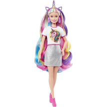 Mattel - Barbie Fantasy Long Colorful Blonde Hair with Mermaid Image 2