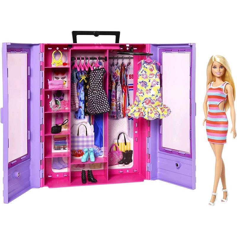Roupa Boneca Barbie Casaco de Pele+Bolsa+meia+sapato