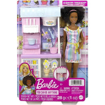Mattel - Barbie Ice Cream Shop Playset with Brunette Doll Image 2