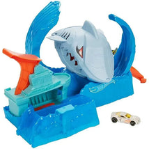 Mattel Hot Wheels City Color Changing Robo Shark Jump Frenzy Play Set Image 2