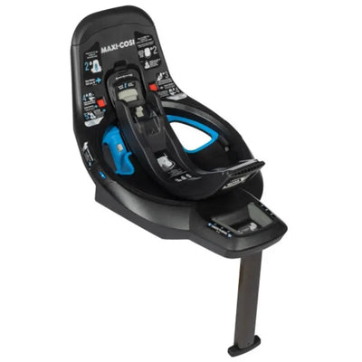Maxi-Cosi Peri 180° Rotating Infant Car Seat Base with adjustable support leg and installation indicators.
