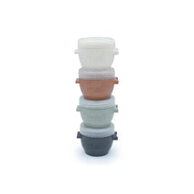 Melii - 4Pk Snap & Go Baby Food Storage Containers with Lids, Earth Tones, 4 Oz Image 2