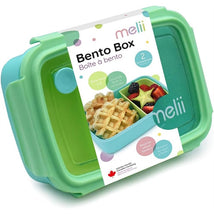 Melii - Bento Box with Removable Compartments, 800ml, Blue Mint Lime Image 1