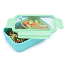 Melii - Bento Box With Removable Divider 42.2 Oz/1250 Ml, Blue & Mint Image 1