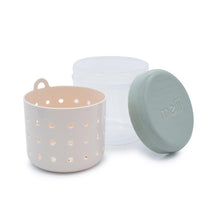 Melii Fruit Storage Container with Strainer - Sage & Ivory Image 1