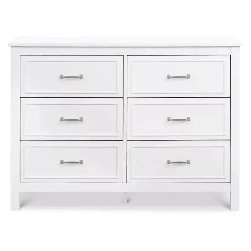 Million Dollar Baby - DaVinci Baby Charlie 6-Drawer Double Dresser in White Image 1