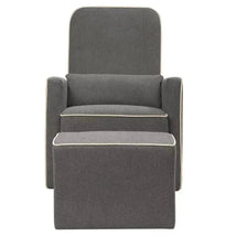 Million Dollar Baby - DaVinci Olive Glider and Ottoman, Dark Gray/Cream Image 1
