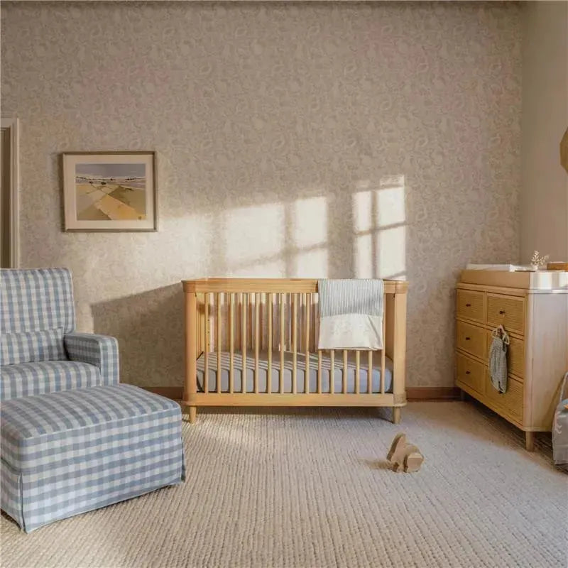 Million Dollar Baby - Namsake Marin with Cane 3-in-1 Convertible Crib in Honey and Honey Cane Image 15