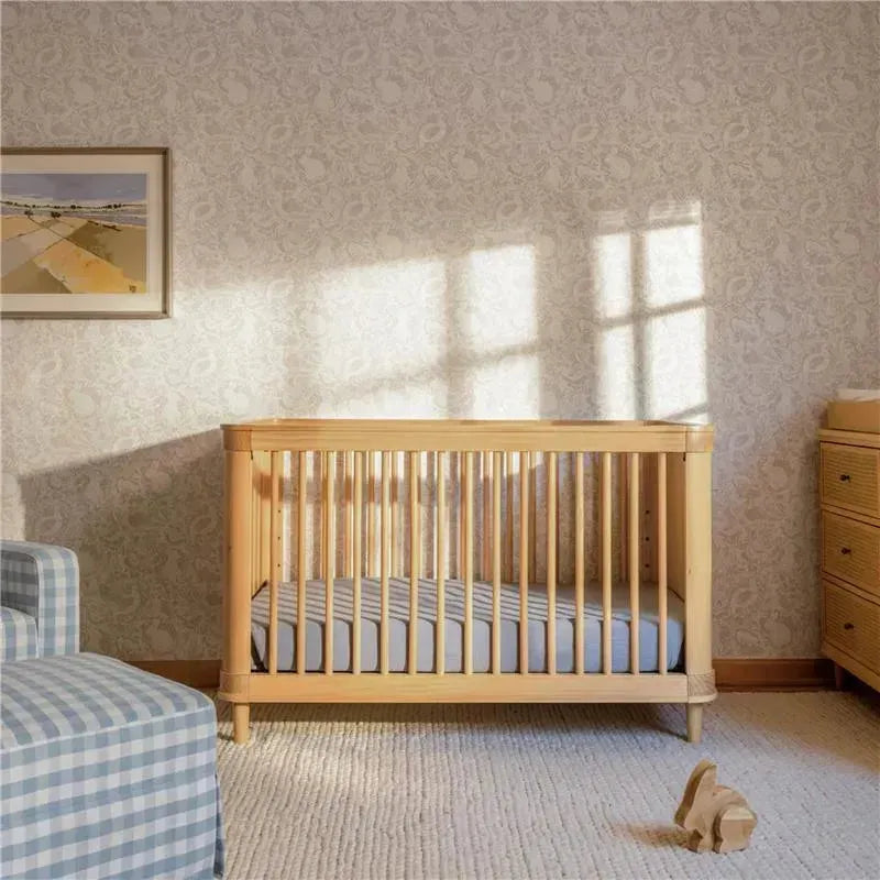 Million Dollar Baby - Namsake Marin with Cane 3-in-1 Convertible Crib in Honey and Honey Cane Image 18