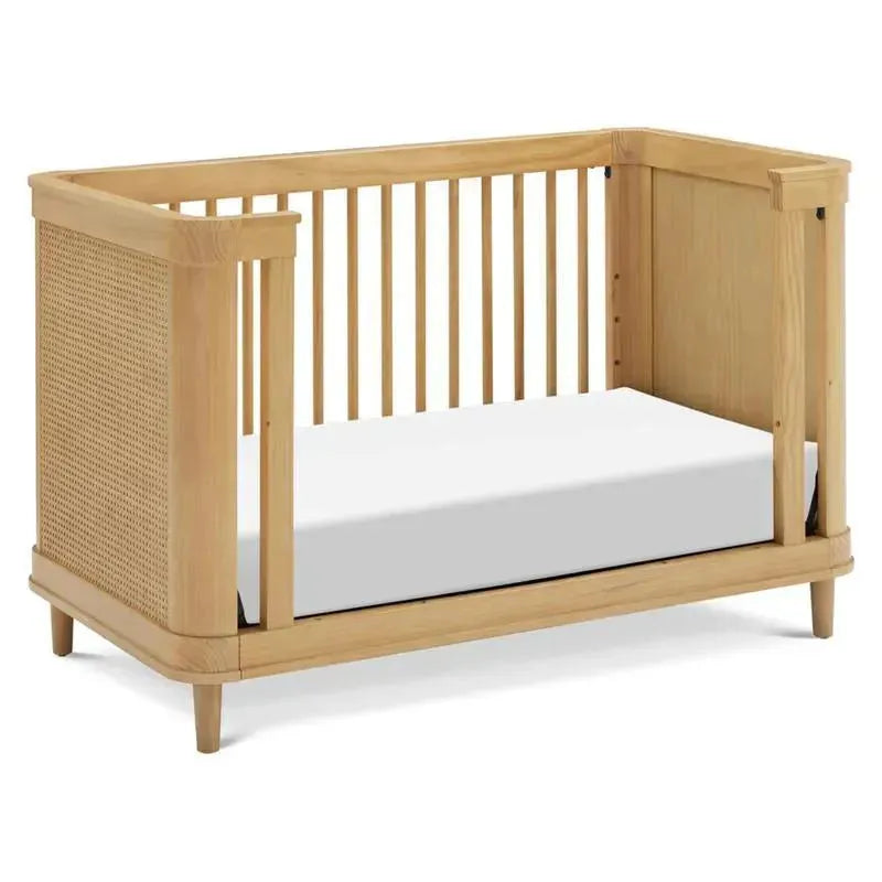 Million Dollar Baby - Namsake Marin with Cane 3-in-1 Convertible Crib in Honey and Honey Cane Image 3
