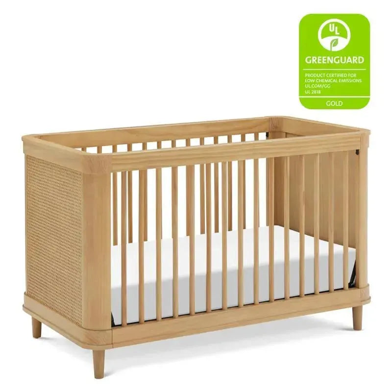 Million Dollar Baby - Namsake Marin with Cane 3-in-1 Convertible Crib in Honey and Honey Cane Image 5