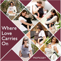 Momcozy - Baby Carrier Newborn To Toddler, Black Image 2