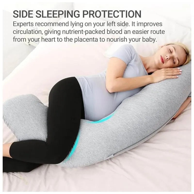Momcozy - J-Shaped Maternity Body Pillow Image 3
