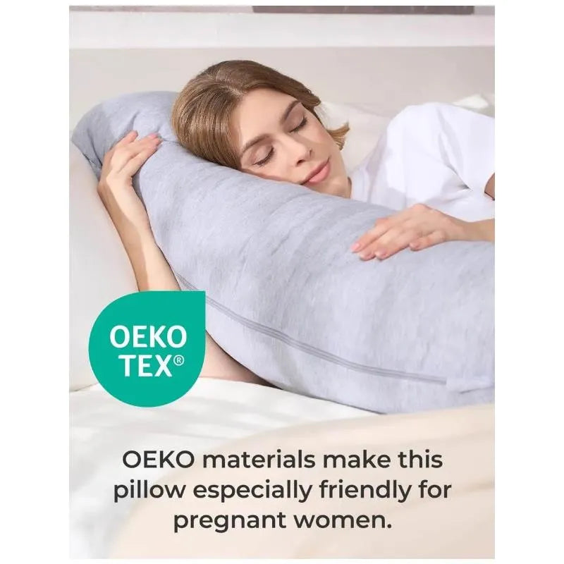Momcozy - J-Shaped Maternity Body Pillow Image 5