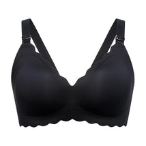 Momcozy - Seamless Floral Push Up Nursing Bra-Black Image 1