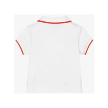 Moschino - Baby Boy Polo Tee With Basketball Bear Logo, White Image 2