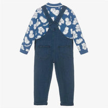 Moschino Baby - Boys Polo Shirt & Teddy Dungaree Set, Blue Image 3