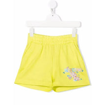 Moschino Baby - Girl Shorts With Small Elephant Logo, Yellow Image 1