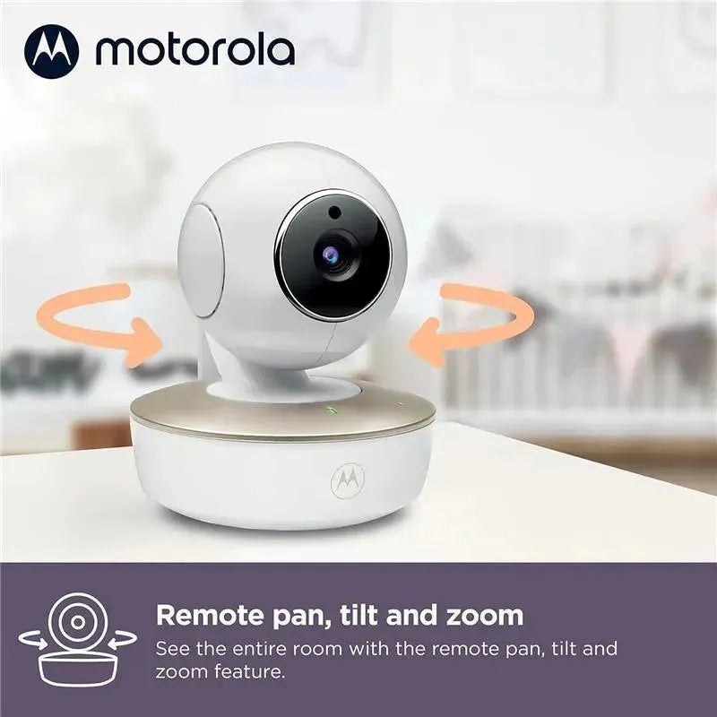 Motorola - 2 Cameras Wifi Baby Monitor with Crib Mount Image 4