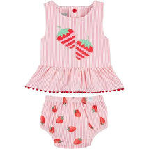 Mud Pie - Baby Girl Strawberry Two-Piece Swimsuit Image 1
