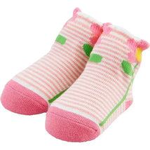 Mud Pie - Baby Girl Striped Flower Socks Image 1