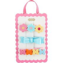 Mud Pie - Children's Blue Bow Spring Hairclips Image 1