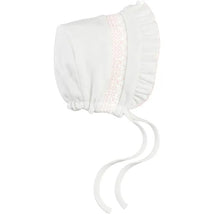 Mud Pie - Children's Pink Smocked Bonnet Image 1