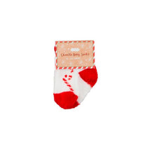 Mud Pie - Christmas Chenille Socks, Candy Canes Image 1
