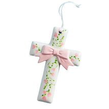 Mud Pie Flowers Ceramic Crosses Image 1