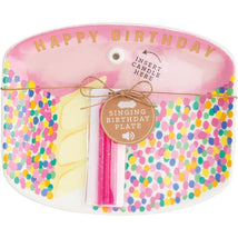 Mud Pie Pink Musical Birthday Cake Plate Set Image 1
