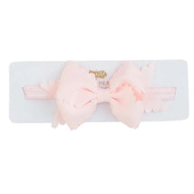 Mud Pie - Scallop Bow Headbands, Light Pink Image 1