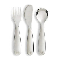 Munchkin Polish Stainless Steel Toddler Fork, Knife and Spoon Set Image 2