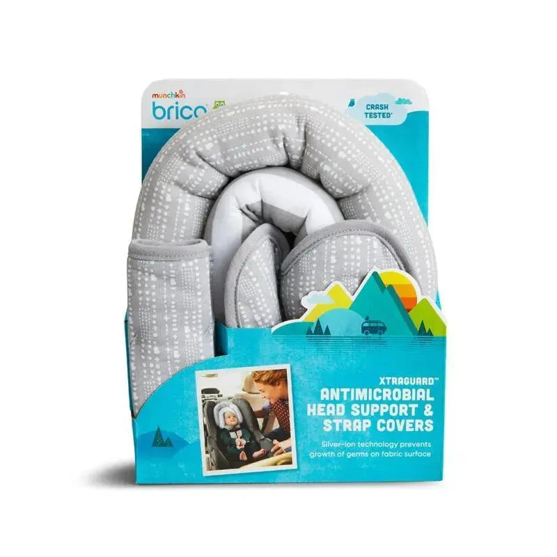 Munchkin - Xtraguard Antimicrobial Head Support & Strap Covers, Grey Image 4