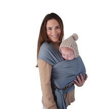 Mushie 100% Organic Cotton Baby Wrap Carrier - Tradewinds Image 1