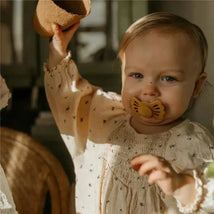 Mushie - 2Pk Lucky Symmetrical Silicone Pacifier, 6/18M, Sage/Silver Gray Image 2