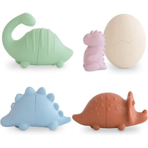 Mushie Dino Mold Free Bath Play Set - 4 Pack Image 1