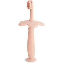 Mushie Silicone Flower Training Toothbrush - Blush Image 1