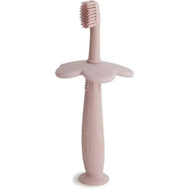 Mushie - Flower Toddler Training Toothbrush, Blush Image 1