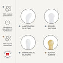 Mushie - Frigg Baby's First Pacifier Set, Cream Image 7