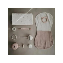 Mushie - Muslin Burp Cloth Organic Cotton 2-Pack - Blush/Fog Image 2