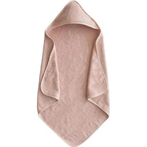 Mushie - Organic Cotton Baby Hooded Towel, Blush Image 1