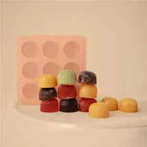 Mushie - Silicone Baby Food Freezer Tray with Lid, 9 Cups 1.5oz, Tradewinds Image 2