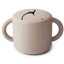 Mushie - Silicone Baby Snack Cup, Shifting Sand Image 1