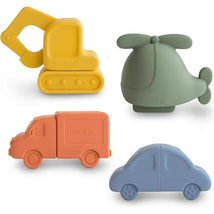 Mushie - Silicone Vehicles Bath Play Set 4 Pack Image 1